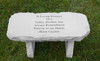 Custom Medium Stone Bench