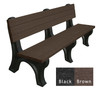 Deluxe Bench 6 Foot Recycled Engravable Plastic Bench