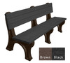 Deluxe Bench 6 Foot Recycled Engravable Plastic Bench