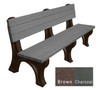 Deluxe Bench 6 Foot Recycled Engravable Plastic Bench