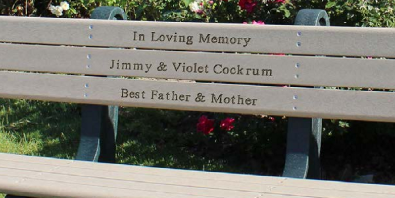 Engraved Bench