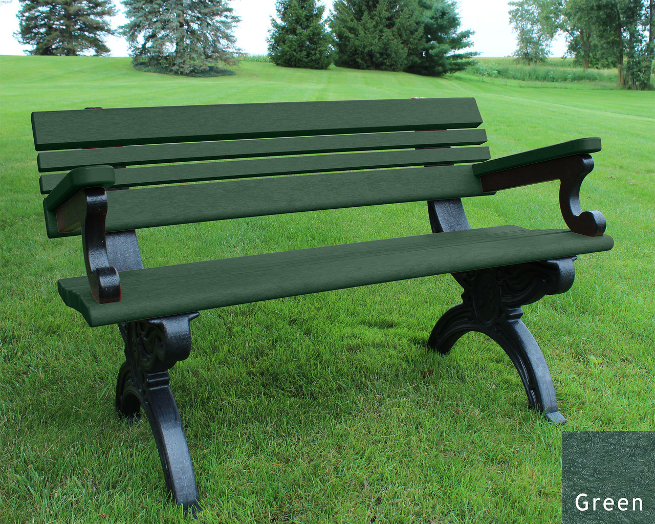 Engraved Bench Cambridge Recycled Plastic