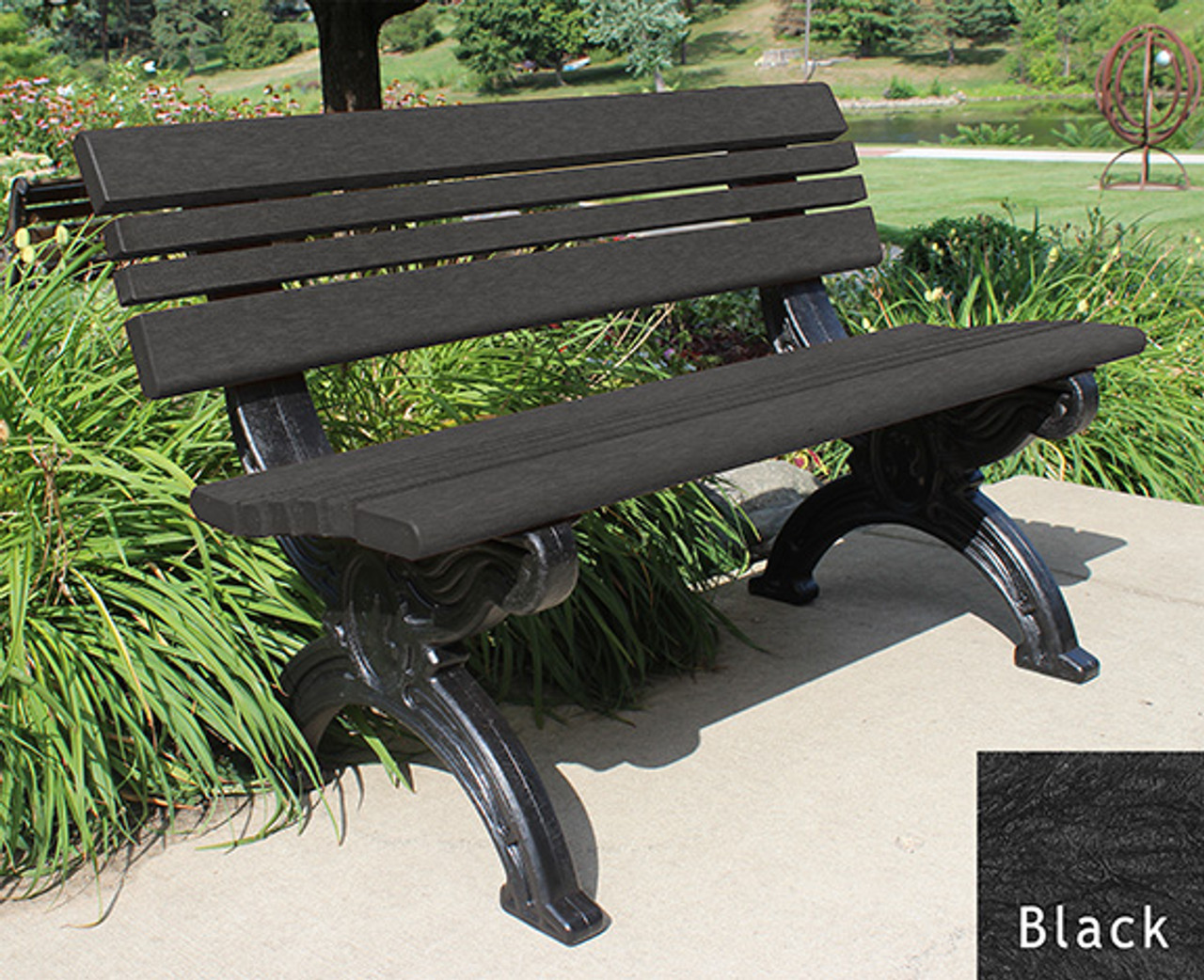 Engraved Bench Cambridge 4 Ft Backed