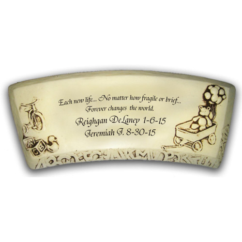 Stone Bench, Baby Personalized