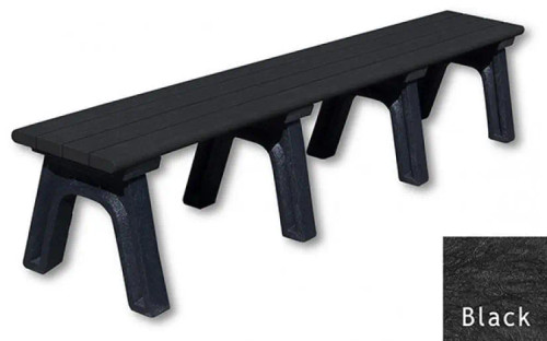 black-8ft-flat-benches