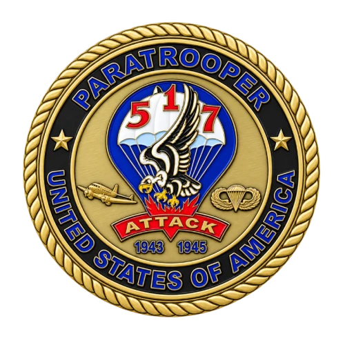 517 Paratrooper Medallion