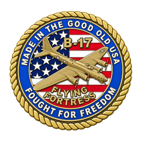 B17 Flying Fortress Medallion