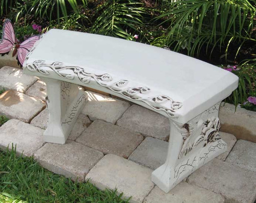 blank concrete bench