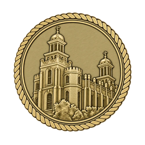 LDS Temple Logan Medallion