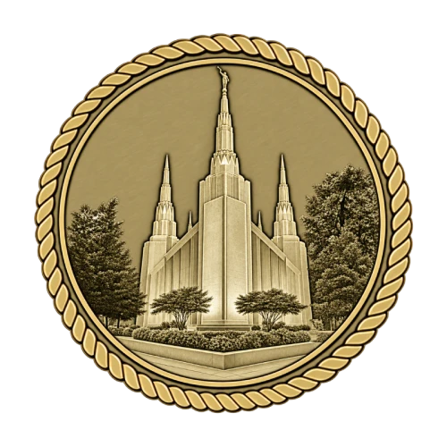 LDS Temple Portland Medallion
