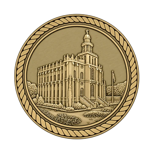 LDS Temple St. George Medallion
