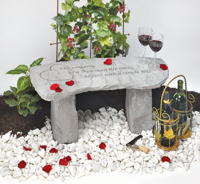 cast stone bench