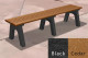 Black-cedar-flat-park-bench