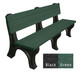 Deluxe Bench 6 Foot Recycled Engravable Plastic Bench