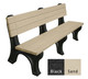 Deluxe Bench 6 Foot Recycled Engravable Plastic Bench