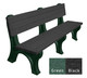 Deluxe Bench 6 Foot Recycled Engravable Plastic Bench
