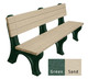 Deluxe Bench 6 Foot Recycled Engravable Plastic Bench