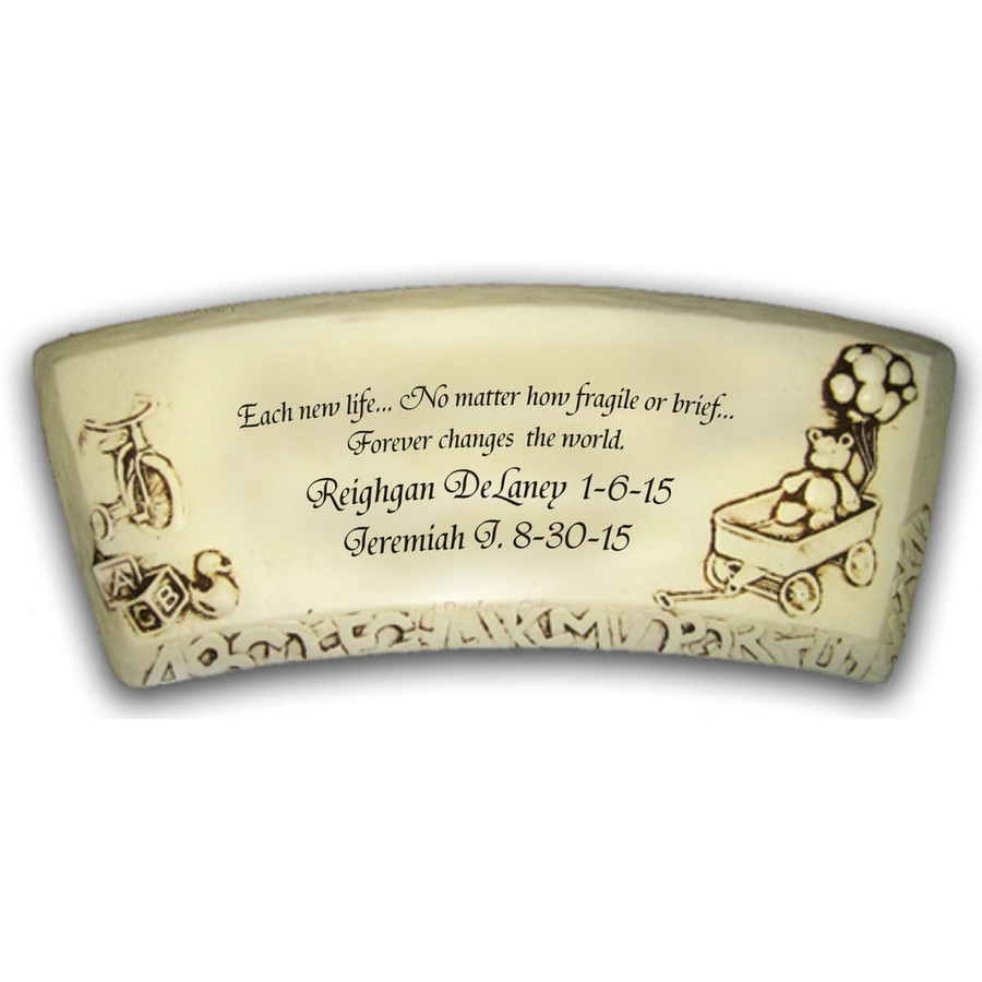 Stone Bench, Baby Personalized