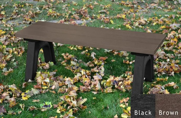 Traditional-4-Flat-Bench-black-brown