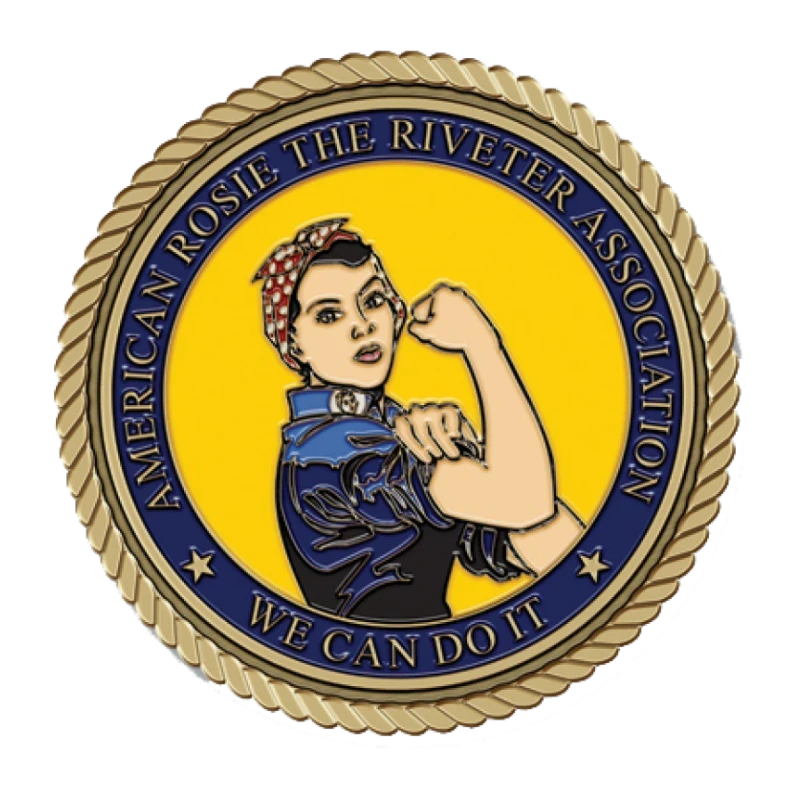 Rosie the Riveter Medallion (Color)