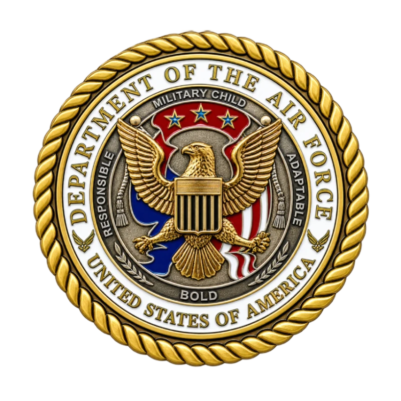 Air Force Brat Medallion
