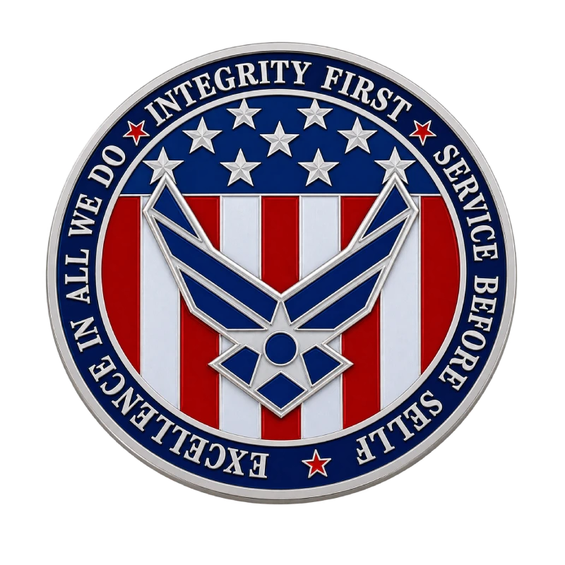Air Force Motto Medallion