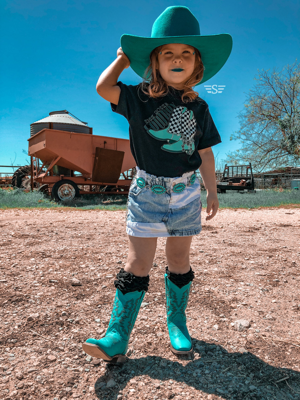Kids Kick Rocks Cowboy Tee - Flying S Company