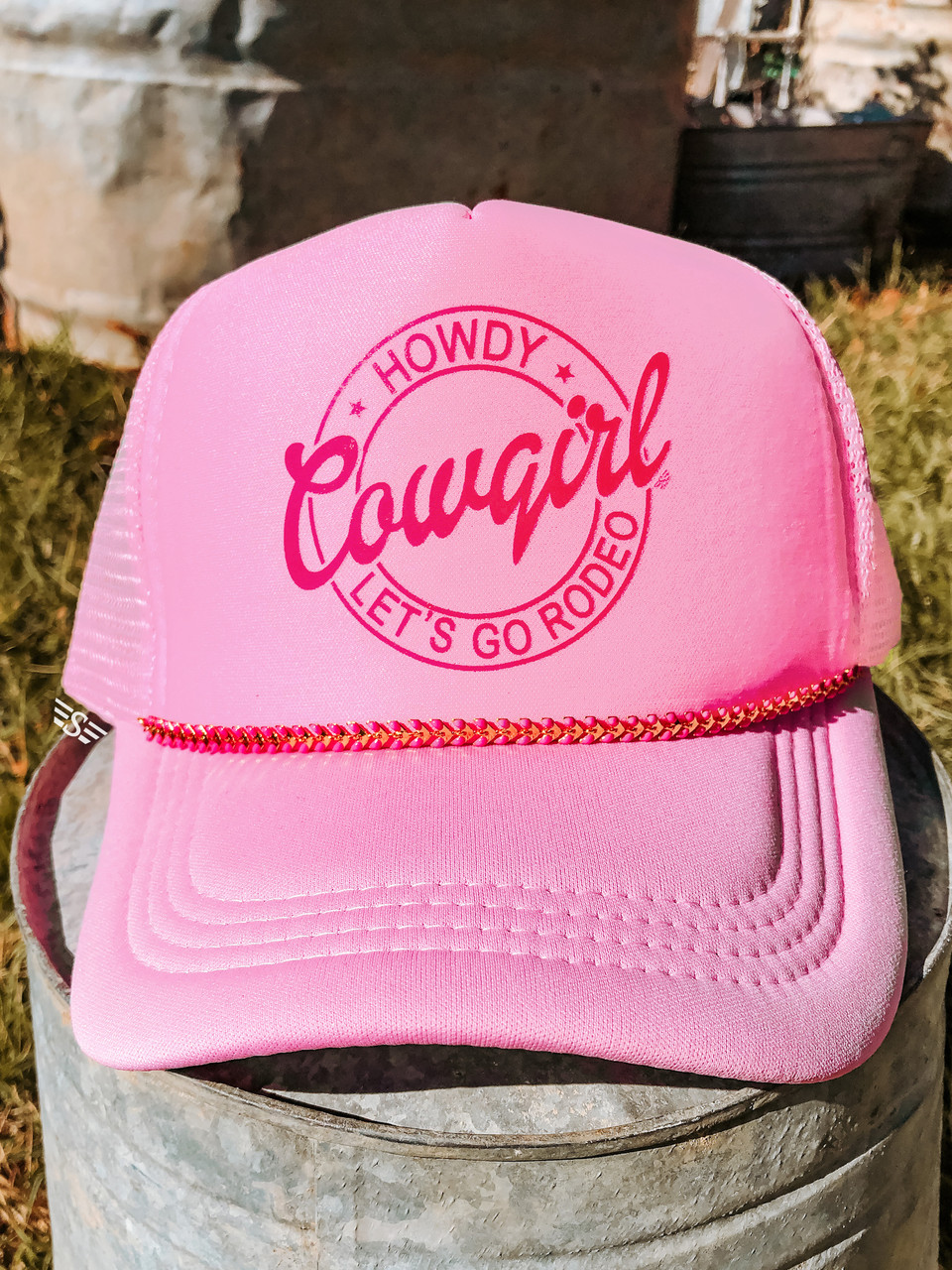 Let's Go Cowgirl Trucker Cap - Flying S Company