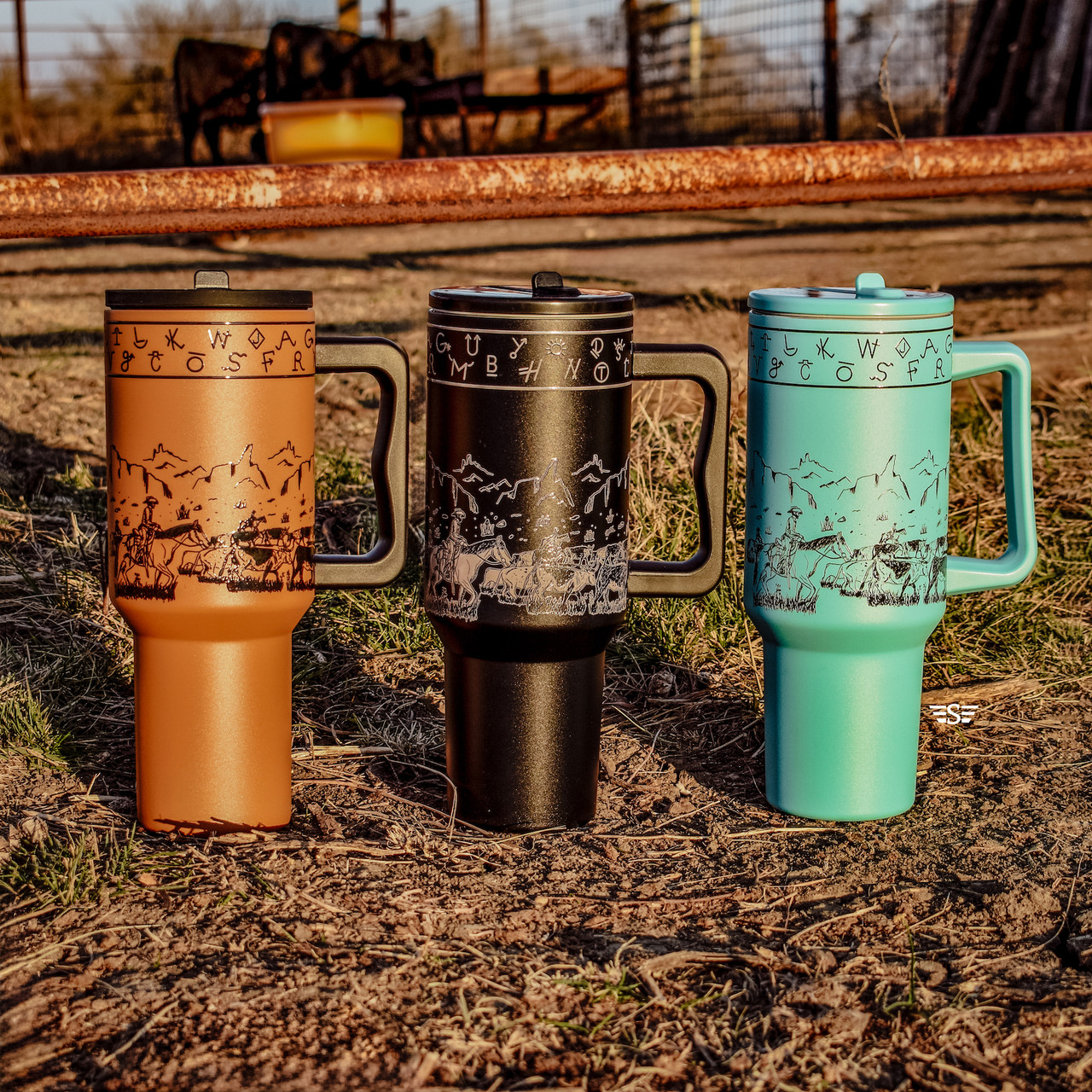 Cattle Drive 40oz Tumbler - Flying S Company