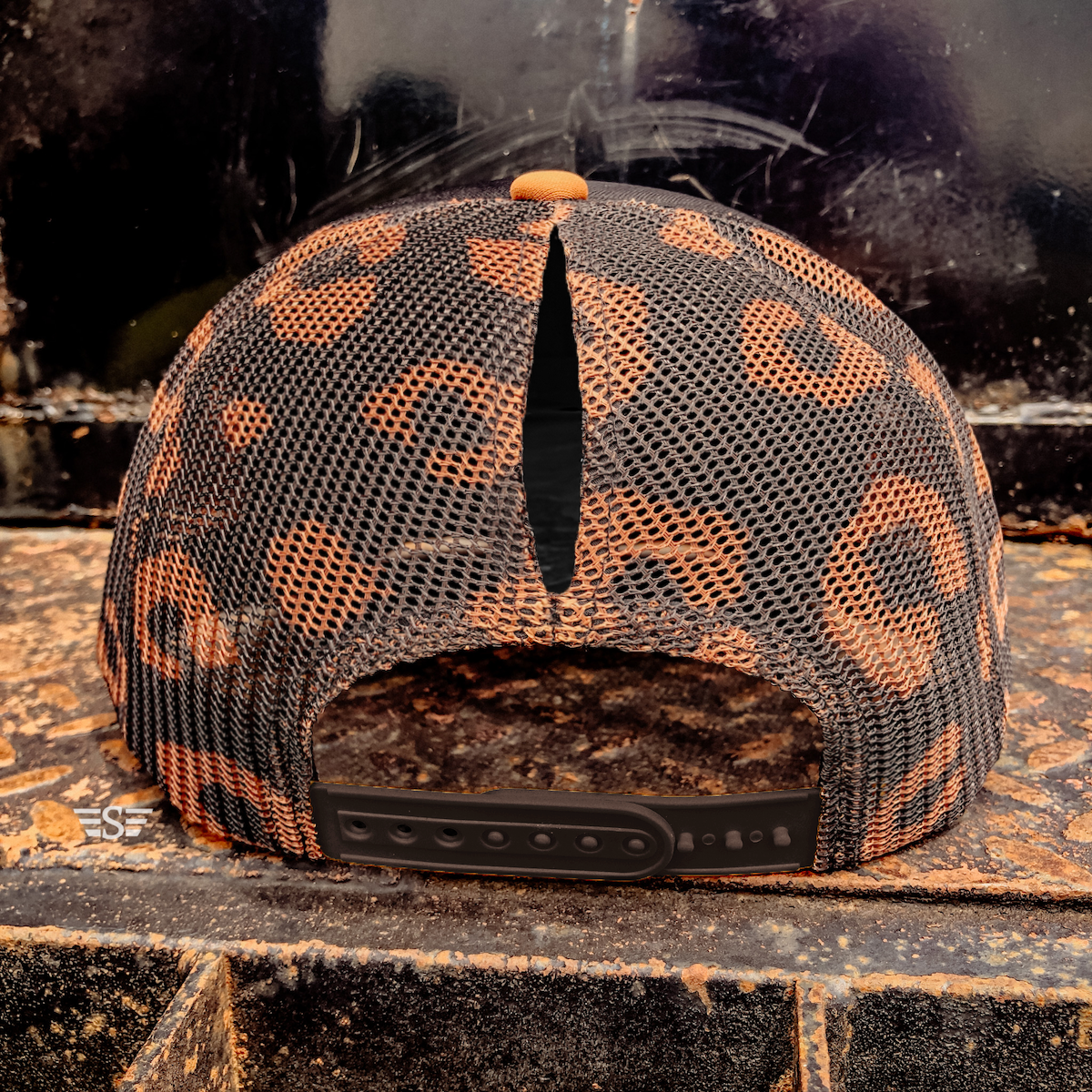 Leopard Printed Mesh Back Cap - Flying S Company