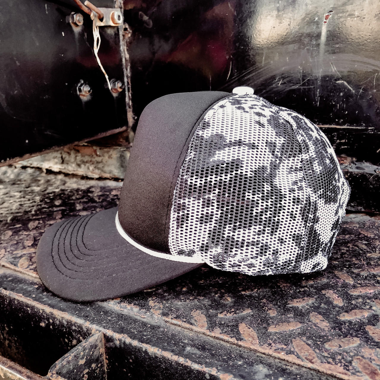 Cow Print Mesh Back Cap - Flying S Company