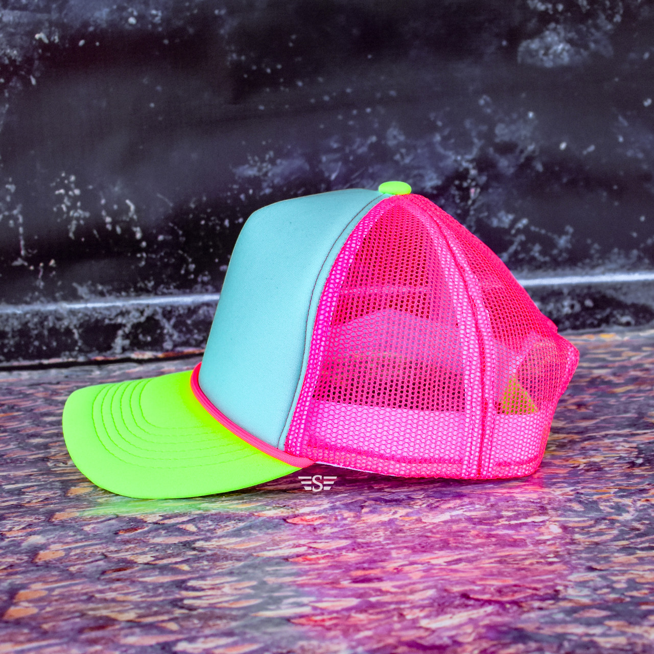 Tri Color Mesh Magna Pony® Trucker Cap - Flying S Company
