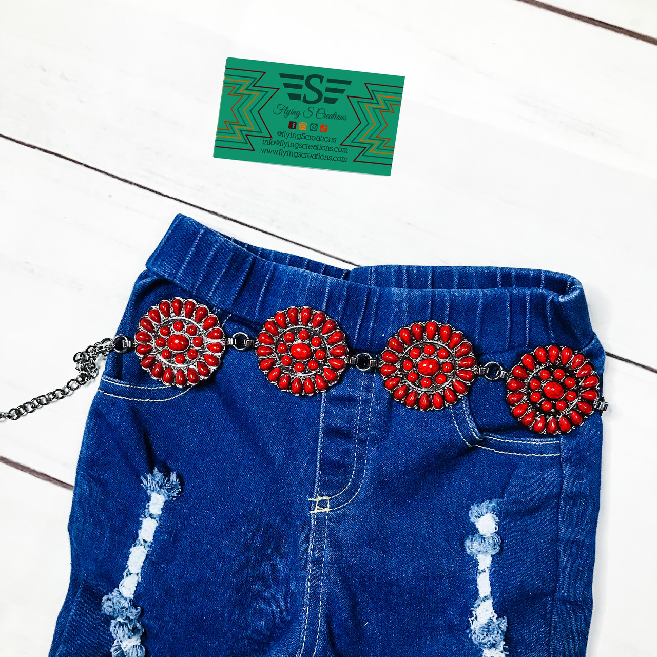 Girls Concho Belt - Flying S Company