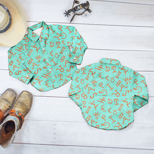 brand, cattle brand, neon, safe swim, western, ranch, horses, cow, cattle, rancher, button up, button down, pool, brands, ranch