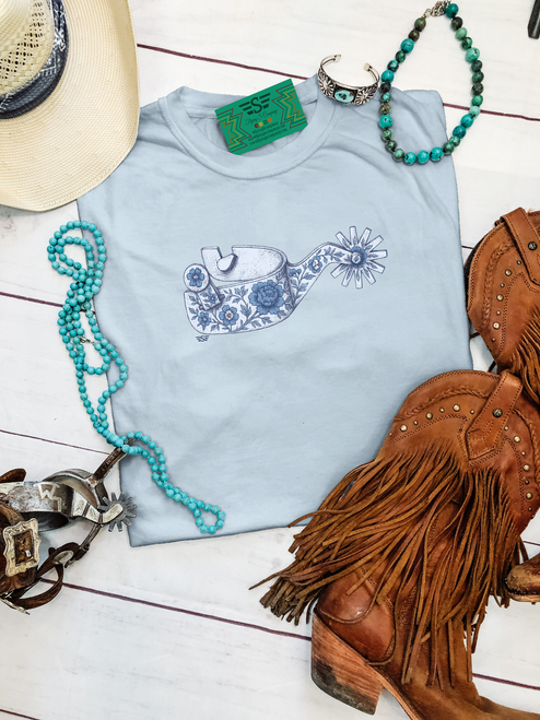 graphic tee, t-shirt, shirt, ranch, cattle, cattle women, rancher, western, punchy, ranchy, desert, cowboy, cowgirl, livestock, rodeo,  spur,