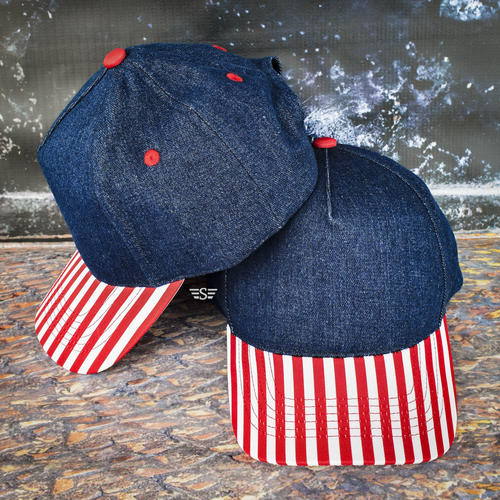denim patriotic hat, fourth of july hat, patriotic baseball cap, american flag inspired hat, red white blue hat, usa hat, patriotic trucker hat