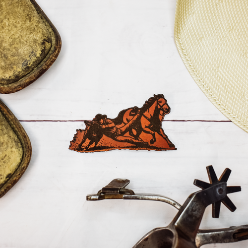 steer wrestling patch, bulldogging patch, rodeo leather patch, cowboy rodeo patch, steer wrestling design, western rodeo patch, rodeo hat patch, leather cowboy patch, rodeo sport patch, western lifestyle patch