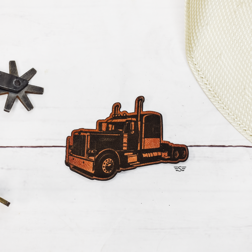 semi truck patch, trucker patch, diesel truck patch, big rig patch, trucking hat patch, truck driver patch, leather truck patch, trucking lifestyle patch, semi graphic patch, blue collar patch