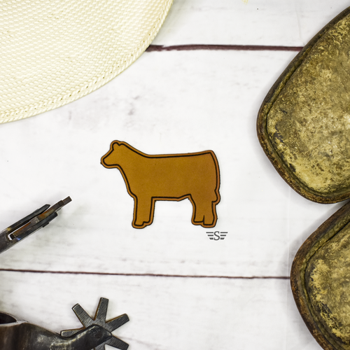 show animal patch, livestock patch, stock show patch, calf patch, pig patch, goat patch, sheep patch, farm patch, ranch patch, ag patch, livestock show patch, western leather patch