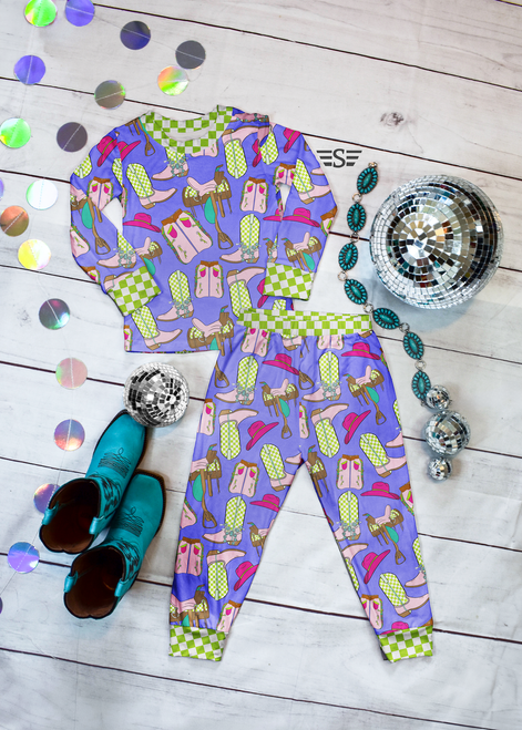 Girly Western  2 Piece Bamboo Jammies