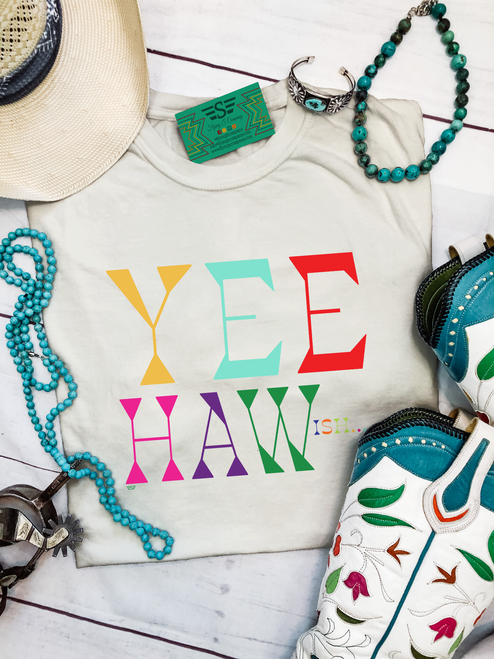 YEEHAWish Shirt, Yeehaw Shirt, Funny Western Shirt, Cowgirl Graphic Tee, Western Graphic Shirt, Country Girl Shirt, Funny Cowgirl Tee, Boutique Western Clothing, Colorful Graphic Tee, Retro Western Shirt, Comfort Colors Shirt, Softstyle Graphic Tee, Western Muscle Tank, Rodeo Outfit, Country Concert Shirt, Western Boutique Top, Trendy Graphic Tee, Women's Graphic Shirt, Western Fashion, Funny Country Tee