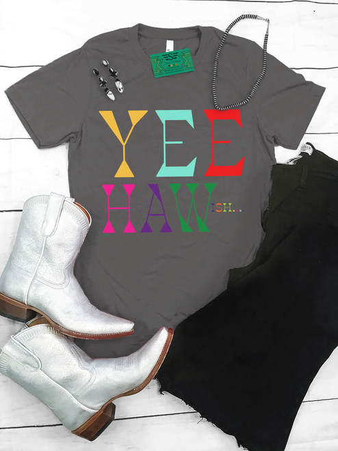 YEEHAWish Shirt, Yeehaw Shirt, Funny Western Shirt, Cowgirl Graphic Tee, Western Graphic Shirt, Country Girl Shirt, Funny Cowgirl Tee, Boutique Western Clothing, Colorful Graphic Tee, Retro Western Shirt, Comfort Colors Shirt, Softstyle Graphic Tee, Western Muscle Tank, Rodeo Outfit, Country Concert Shirt, Western Boutique Top, Trendy Graphic Tee, Women's Graphic Shirt, Western Fashion, Funny Country Tee