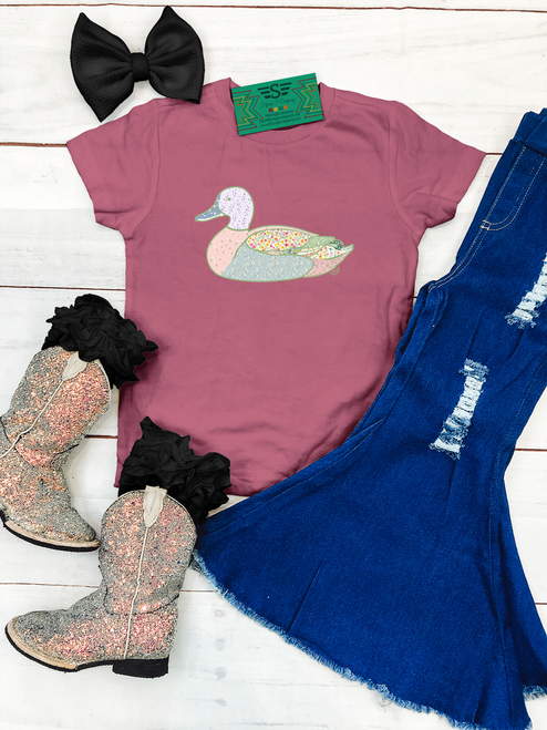 duck quilt kids shirt, floral duck kids shirt, patchwork duck kids shirt, quilted duck graphic tee, girls duck shirt, country kids shirt, vintage floral kids shirt, duck graphic tee for kids, floral patchwork shirt, pastel duck shirt, farm kids shirt, country girl shirt, girls country graphic tee, toddler duck shirt, western kids shirt, vintage quilt kids tee, floral animal shirt, boutique kids clothing