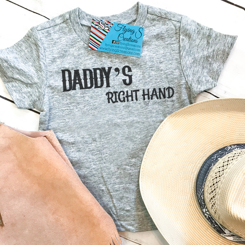 graphic tee, t-shirt, shirt, ranch, cattle, cow, cows, horse, horses, cattle women, rancher, western, punchy, ranchy, desert, cowboy, cowgirl, daddy's right hand, right hand, daddy