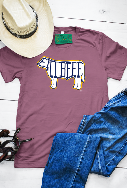graphic tee, t-shirt, shirt, ranch, cattle, cattle women, rancher, western, punchy, ranchy, cowboy, cowgirl, Eat Beef. support agriculture, support beef, support ranchers