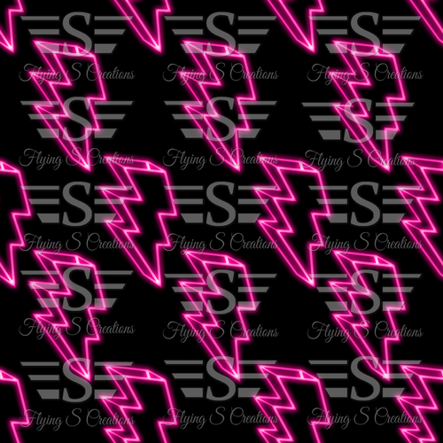 Lightening Bolt. Thunder. Storm. Funky. Neon. Western. Punchy. Seamless file