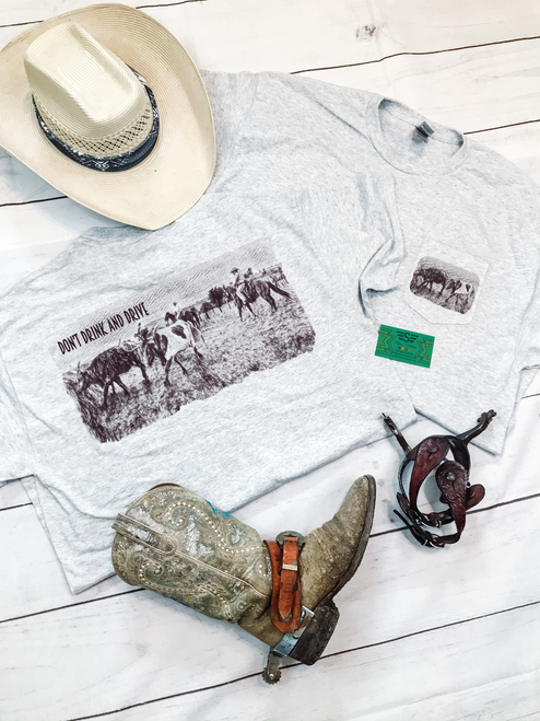 graphic tee, t-shirt, shirt, ranch, cattle, cow, cows, horse, horses, cattle women, rancher, western, punchy, ranchy, desert, cowboy, cowgirl, cattle drive, longhorn