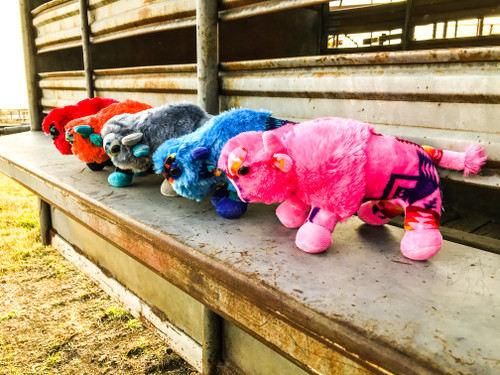 ranch, cattle, cattle women, rancher, western, punchy, ranchy, desert, cowboy, cowgirl, aztec, buffalo, bison, stuffed animal, kids christmas