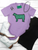 graphic tee, tee, t-shirt, calf, lamb, sheep, goat, pig, livestock, show, stock show, purple, violet, bows, girly, show mom, western, 4H, FFA, farm, farm animal, livestock show outfit, show ring outfit, fair day outfit, farm fashion