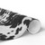 Black Cowhide Pattern Wrapping Paper Roll — Fun Cowprint-Inspired Gift Wrap for Birthdays & Parties